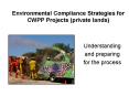 Environmental Compliance Strategies for CWPP Projects private lands PowerPoint PPT Presentation