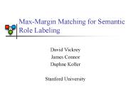 MaxMargin Matching for Semantic Role Labeling