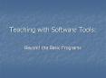 Teaching with Software Tools: PowerPoint PPT Presentation
