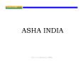 ASHA INDIA PowerPoint PPT Presentation