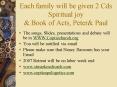 Each family will be given 2 Cds Spiritual joy PowerPoint PPT Presentation