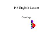 P.6 English Lesson
