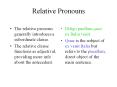 Relative Pronouns PowerPoint PPT Presentation