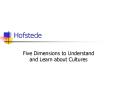 Hofstede PowerPoint PPT Presentation