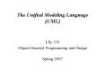The Unified Modeling Language UML PowerPoint PPT Presentation