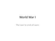 World War I