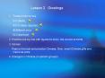 Lesson 2 Greetings PowerPoint PPT Presentation