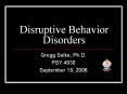 Disruptive%20Behavior%20Disorders PowerPoint PPT Presentation