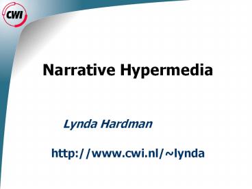 Narrative Hypermedia