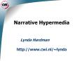Narrative Hypermedia PowerPoint PPT Presentation