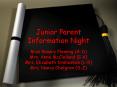 Junior Parent Information Night PowerPoint PPT Presentation