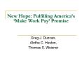 New Hope: Fulfilling America PowerPoint PPT Presentation