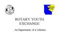 ROTARY YOUTH EXCHANGE PowerPoint PPT Presentation