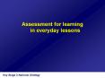 Assessment for learning in everyday lessons PowerPoint PPT Presentation