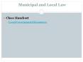 Municipal and Local Law PowerPoint PPT Presentation