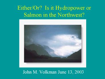 John M. Volkman June 13, 2003