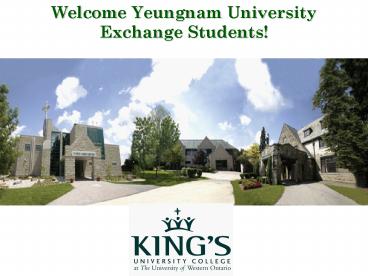 Welcome Yeungnam University Exchange Students