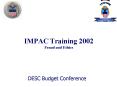 IMPAC Training 2002 Fraud and Ethics PowerPoint PPT Presentation