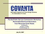 Florida Public Service Commission Workshop