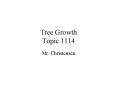 Tree Growth Topic 1114 PowerPoint PPT Presentation