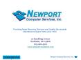 Newport Computer Services PowerPoint PPT Presentation