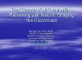 The "Greening" of Counselling: Partnering with Nature, Bridging the Disconnect PowerPoint PPT Presentation