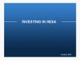 INVESTING IN INDIA PowerPoint PPT Presentation