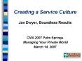 Creating a Service Culture PowerPoint PPT Presentation