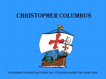 Christopher Columbus