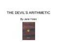 THE DEVILS ARITHMETIC PowerPoint PPT Presentation
