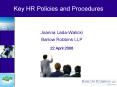 Key HR Policies and Procedures PowerPoint PPT Presentation