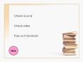 Check Sound PowerPoint PPT Presentation