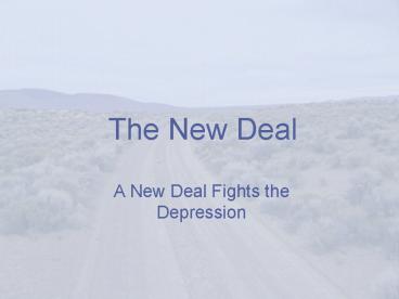 The New Deal