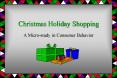 Christmas Holiday Shopping PowerPoint PPT Presentation