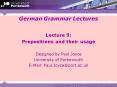 German Grammar Lectures PowerPoint PPT Presentation