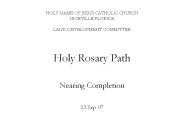 Holy Rosary Path