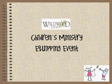 Why Minister to Children