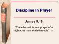 Discipline In Prayer PowerPoint PPT Presentation