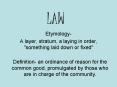 LAW PowerPoint PPT Presentation