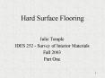 Hard Surface Flooring PowerPoint PPT Presentation