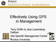 Effectively Using GPS in Management