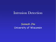 Intrusion Detection