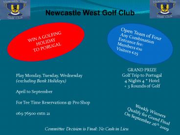 Newcastle West Golf Club