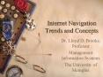Internet Navigation Trends and Concepts PowerPoint PPT Presentation
