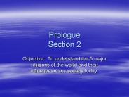 Prologue Section 2