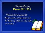 Scripture Reading