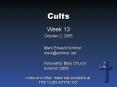 Cults PowerPoint PPT Presentation