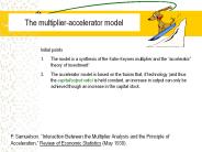The multiplier-accelerator model
