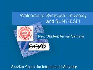 Welcome to Syracuse University and SUNYESF