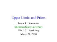 Upper Limits and Priors